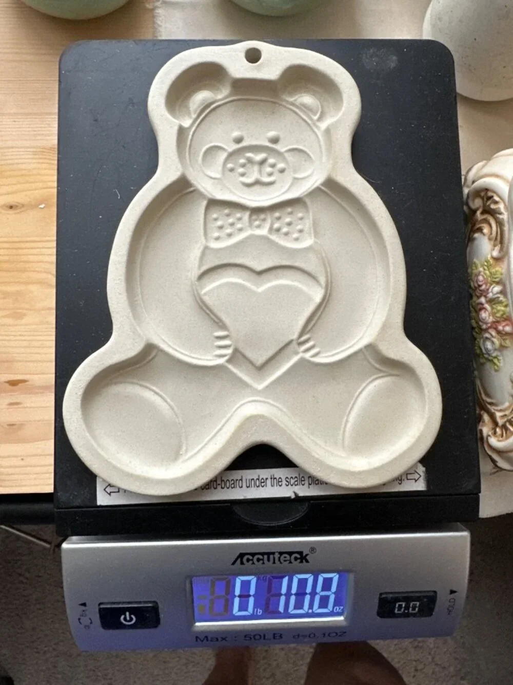 Teddy Bear Stoneware Cookie Mold Pampered Chef
